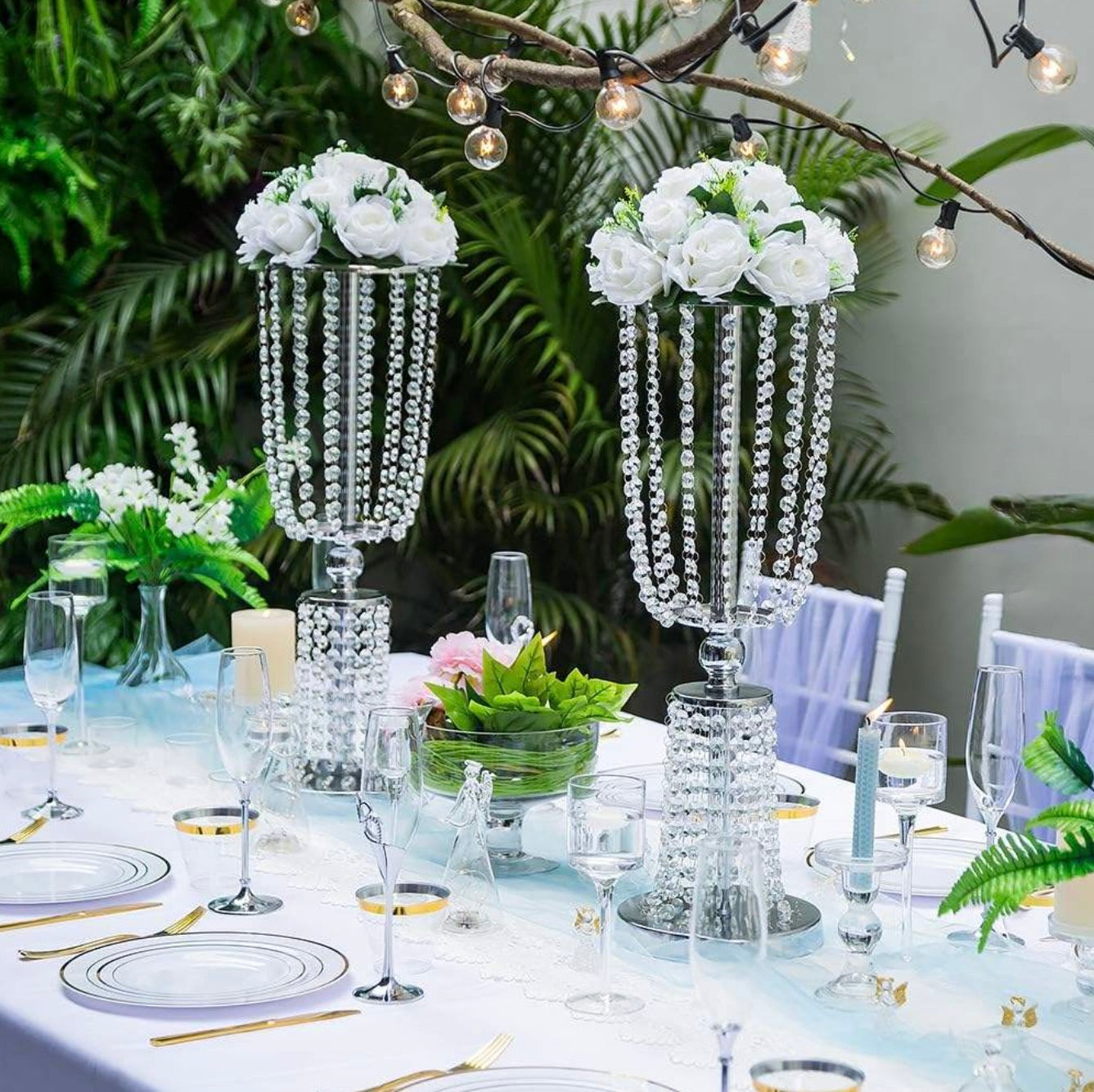 'Lumina' Crystal Glass Centerpiece