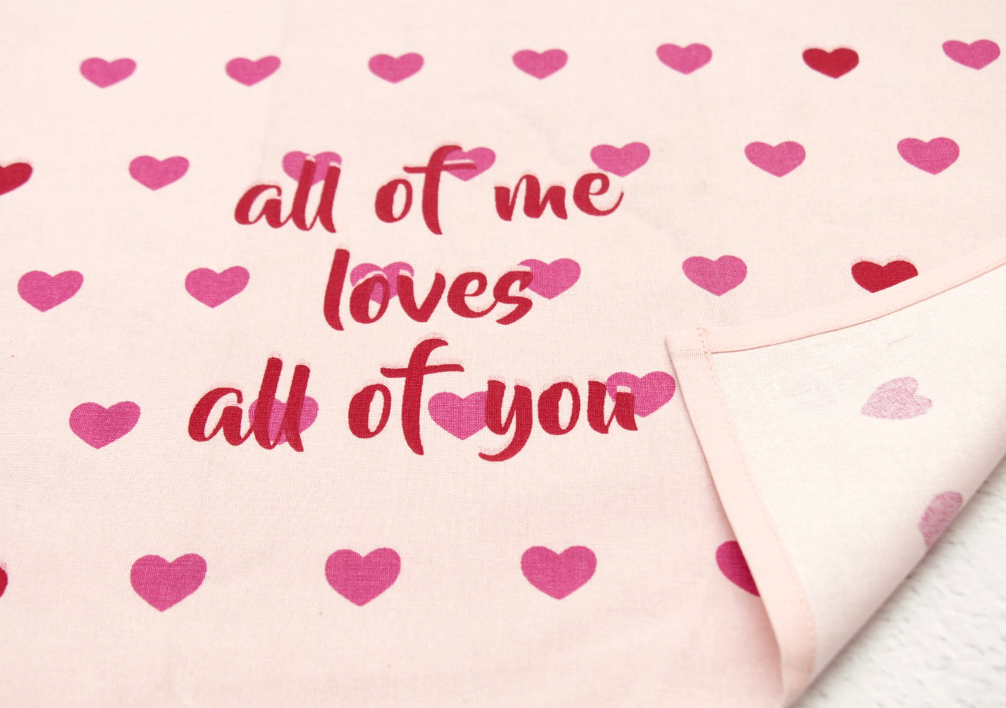'Little Hearts' Printed Kitchen Towels, Set of 2
