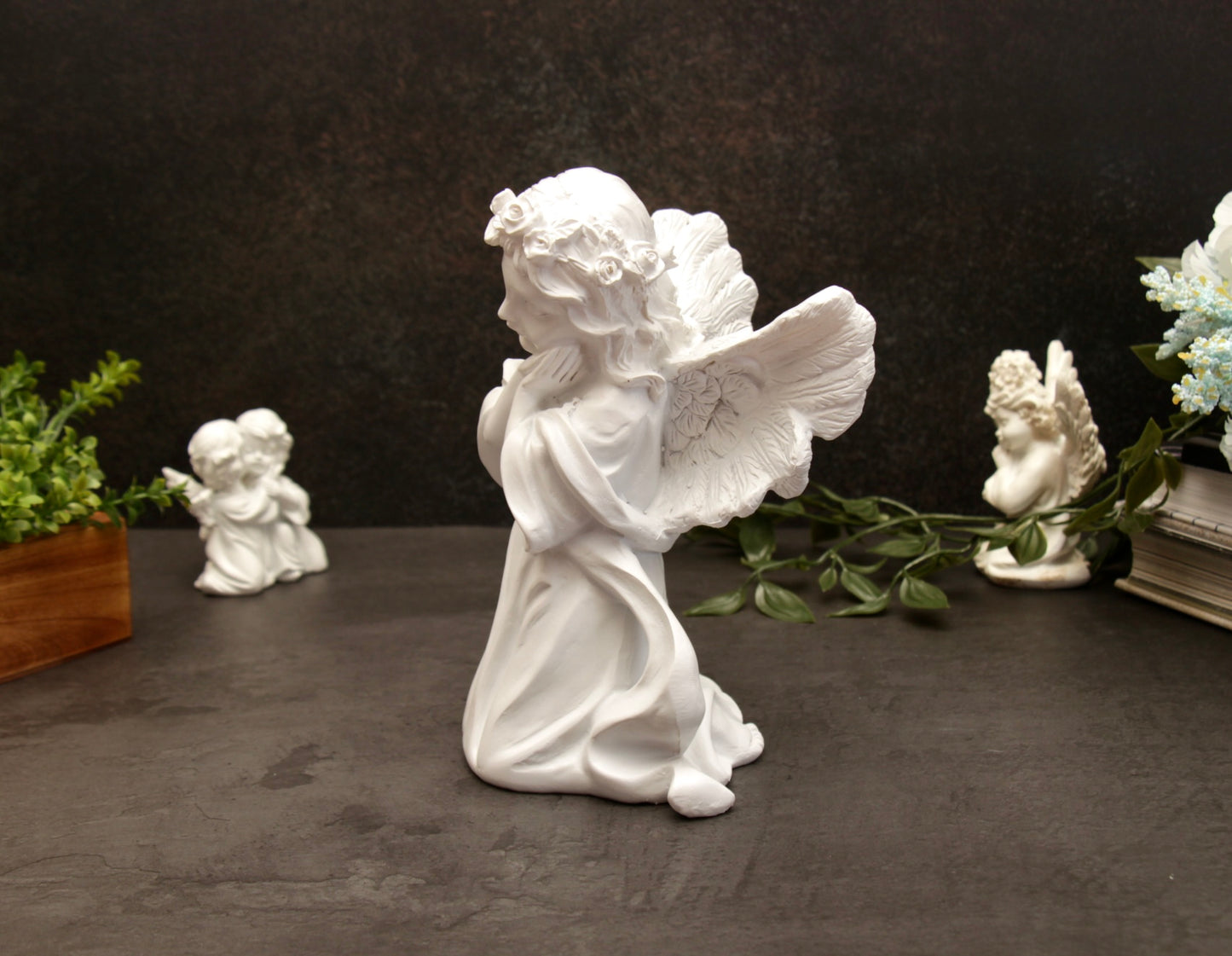 Ariel Angel Figurine - White