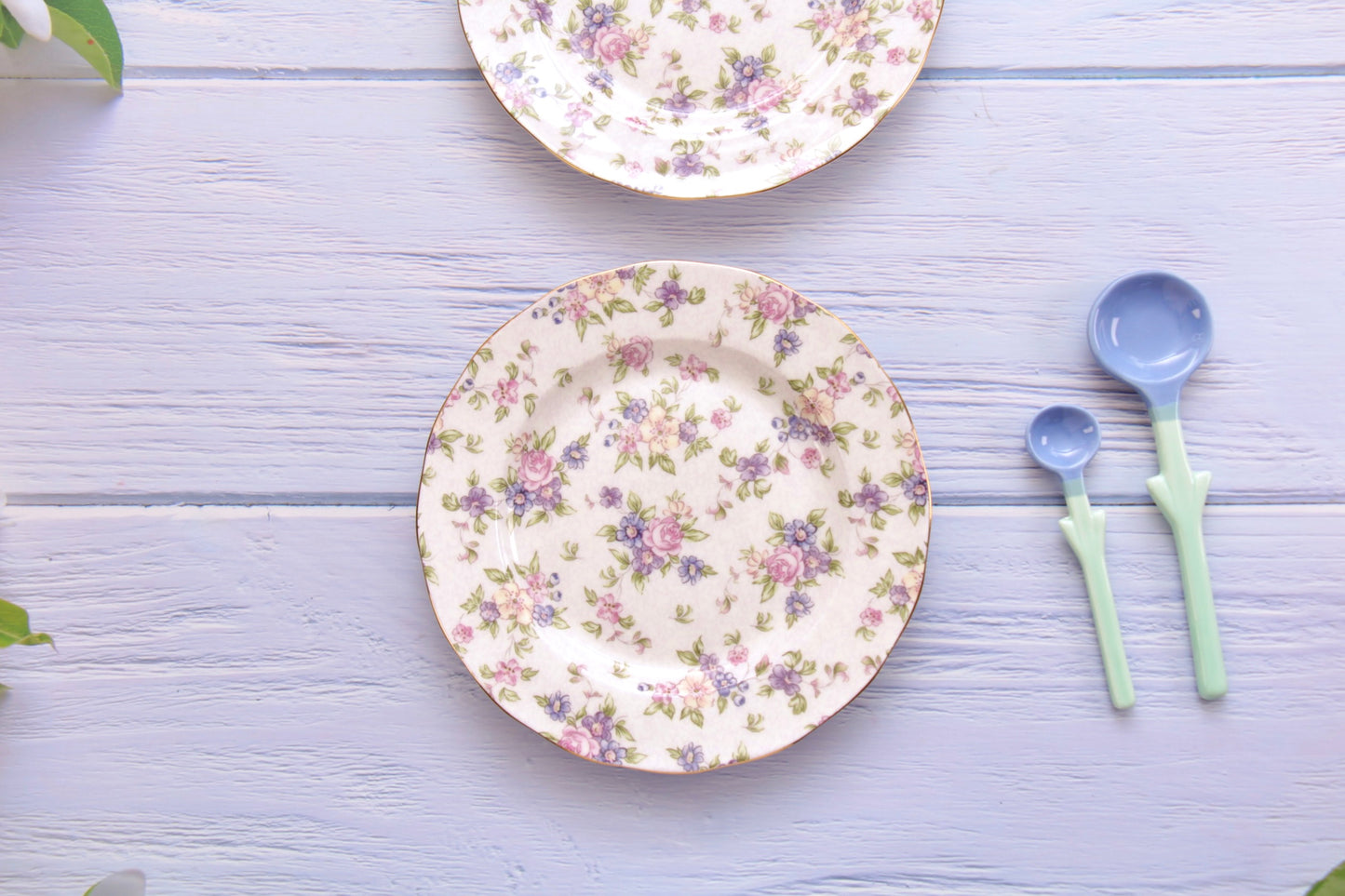 'Lilac' Ceramic Dessert Plate