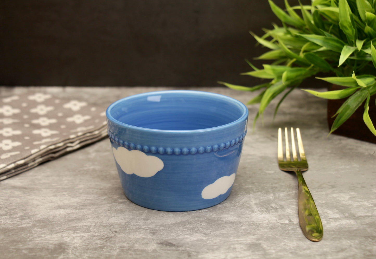'Brooke' Ceramic Bowl - Blue