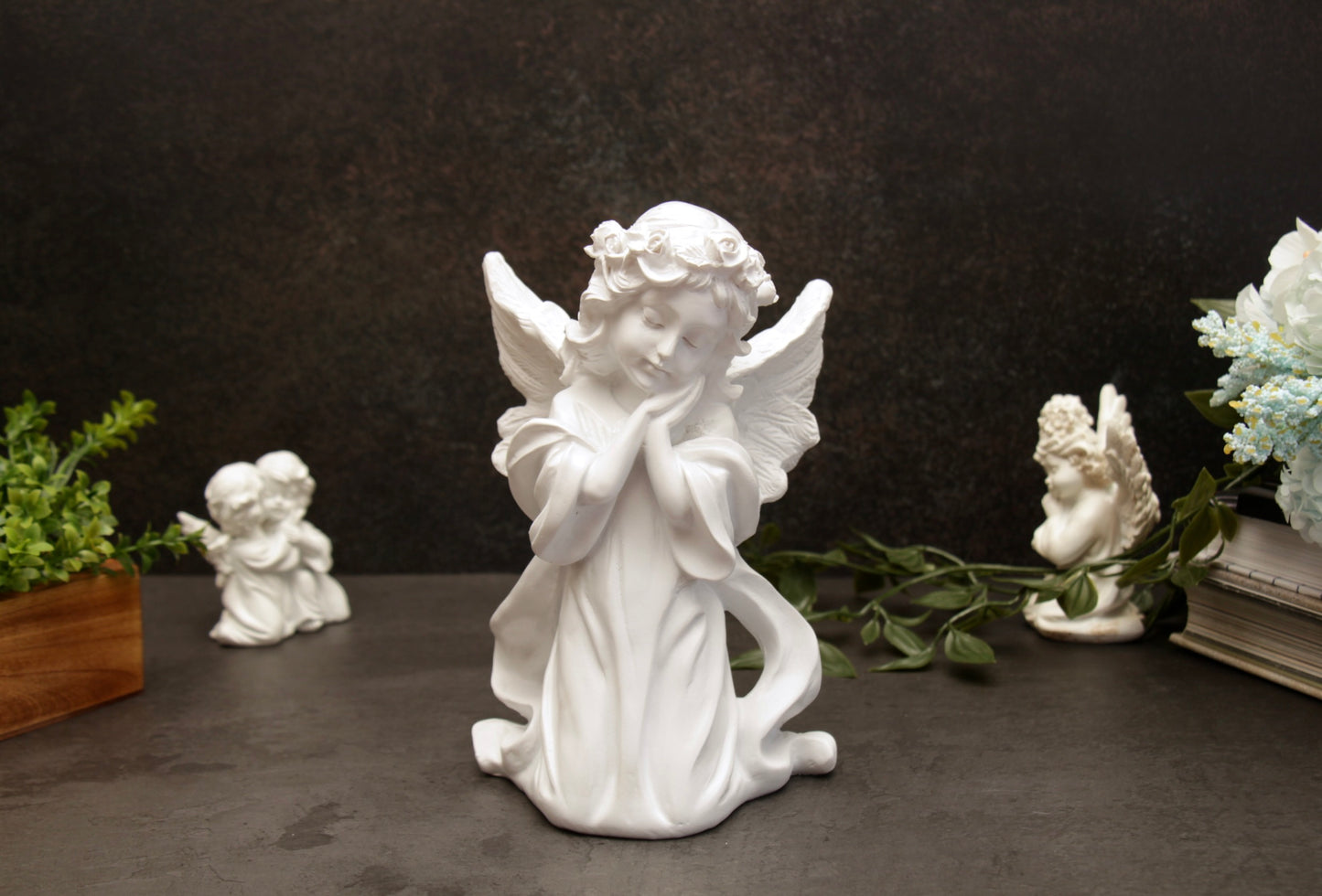 Ariel Angel Figurine - White