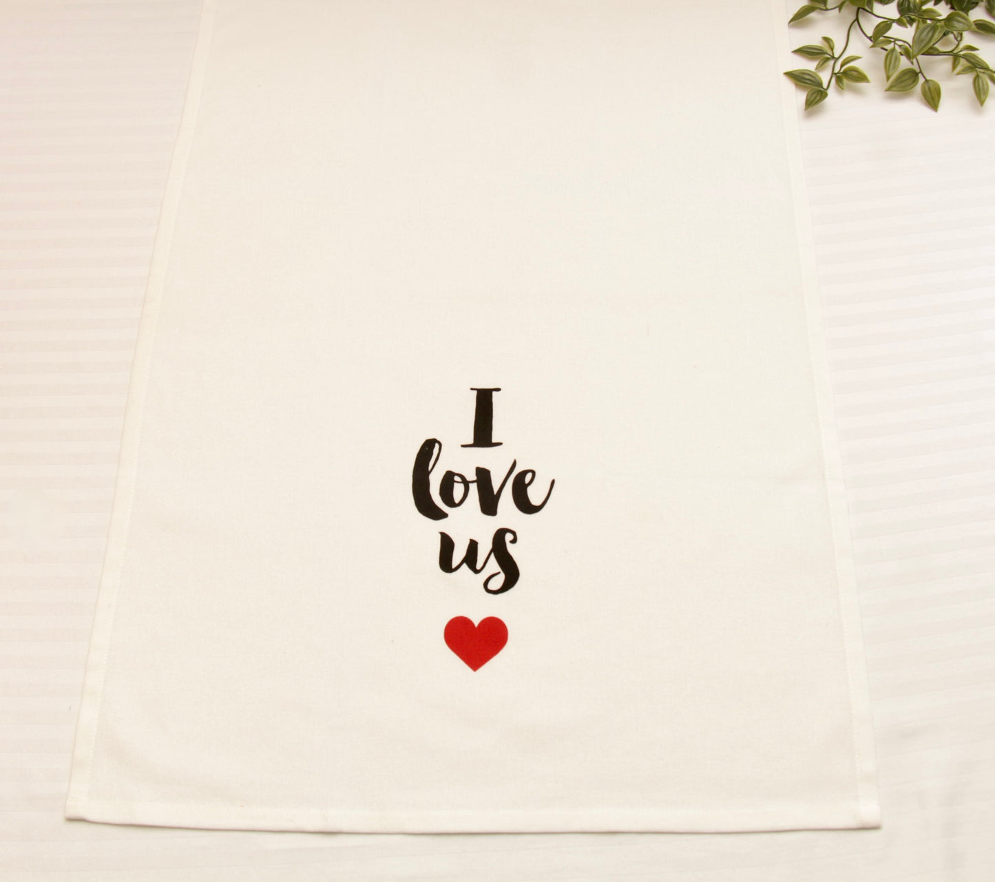 'Love Us' Printed Kitchen Towels, Set of 2