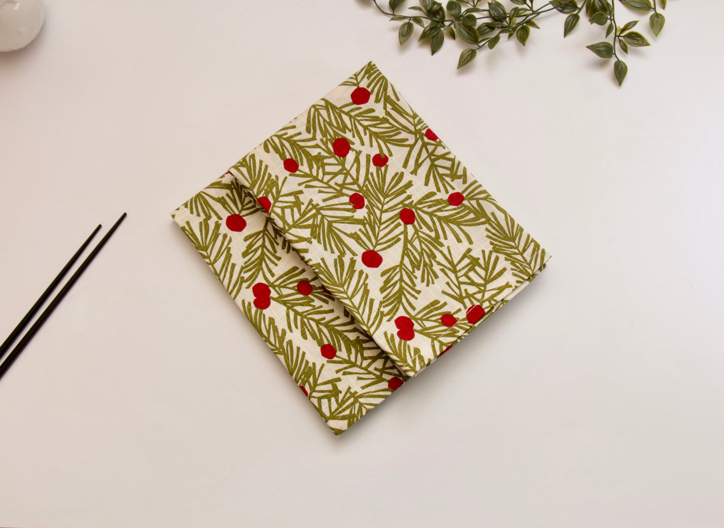'Cherry' Printed Kitchen Towels, Set of 2