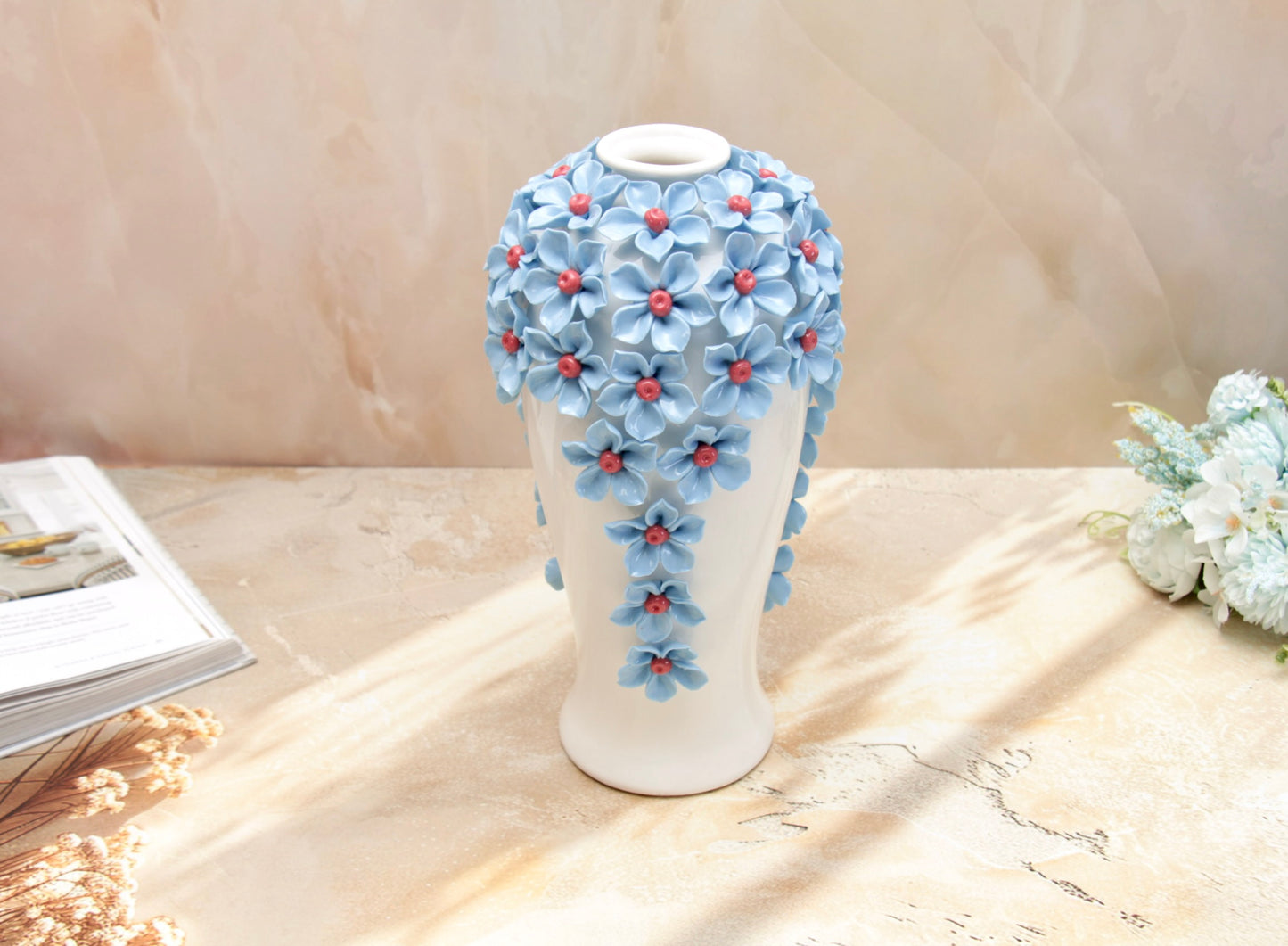 'Tiffany' Ceramic Floral Vase, Large