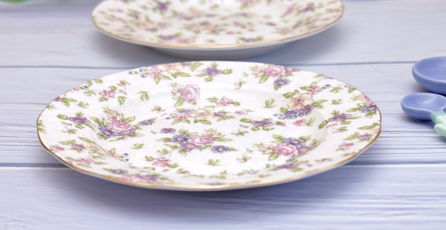 'Lilac' Ceramic Dessert Plate