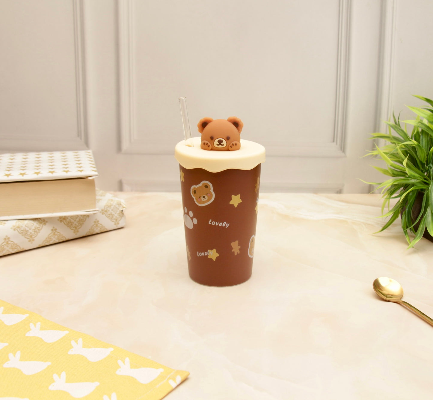 'Teddy' Ceramic Tumbler - Cocoa 2
