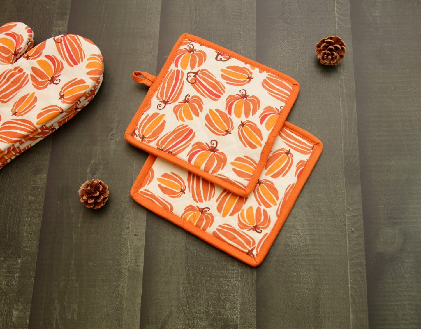 'Pumpkin' Pot Holder Set of 2