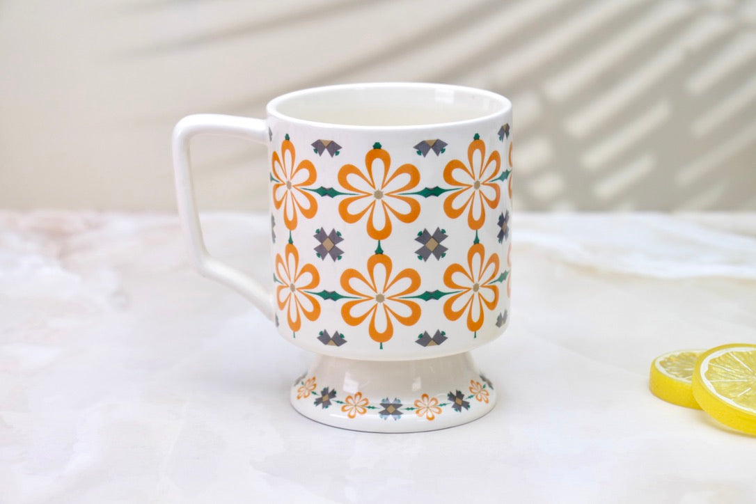 'Moroccan' Ceramic Coffee Mug, Orange