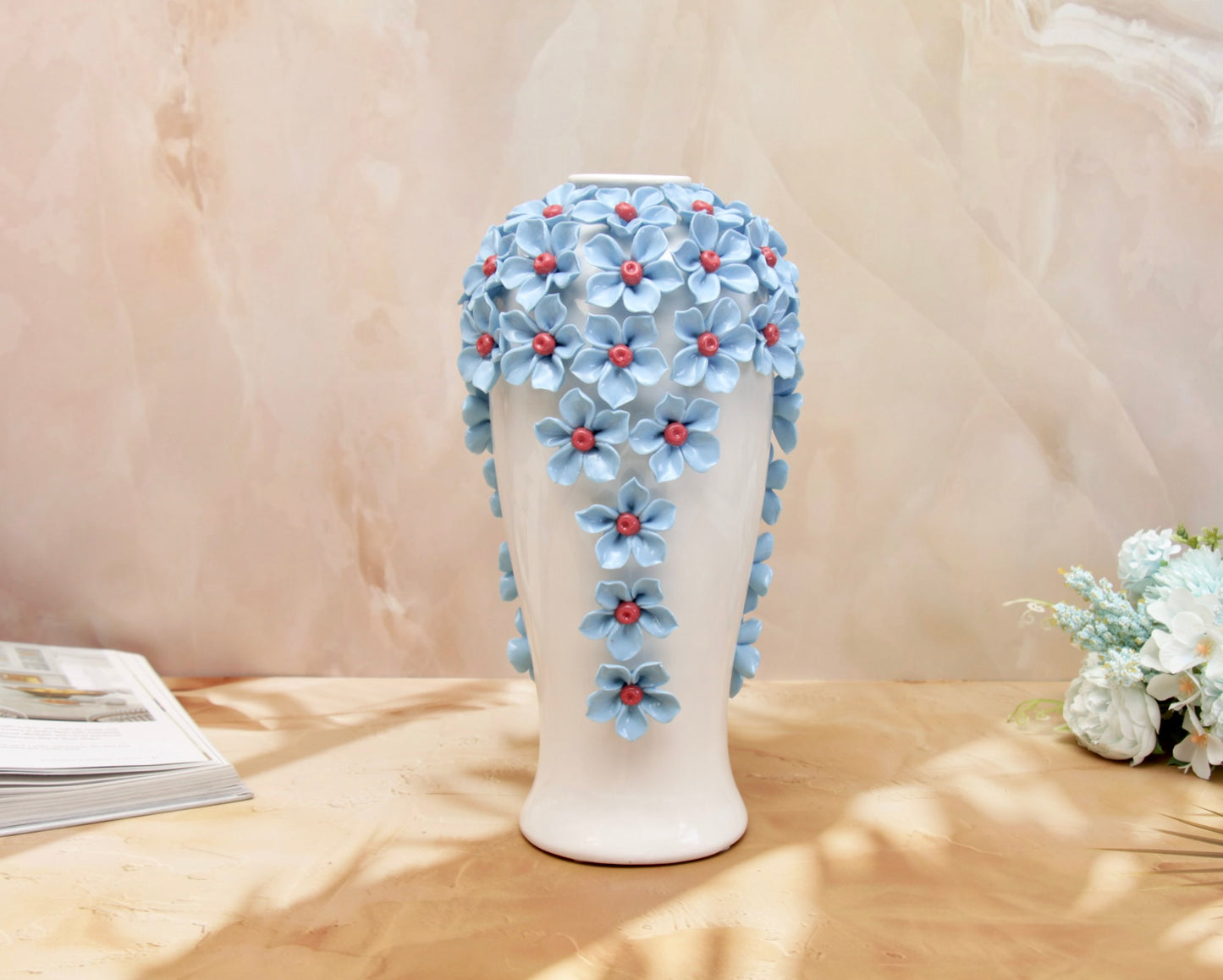 'Tiffany' Ceramic Floral Vase, Large
