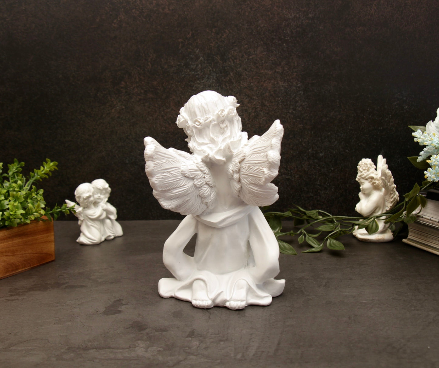Ariel Angel Figurine - White