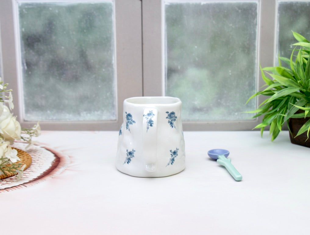 'Zara' Ceramic Coffee Mug, White