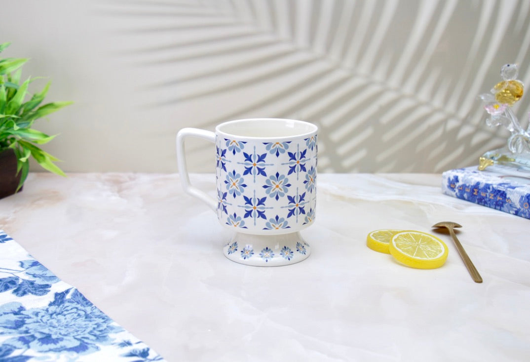 'Moroccan' Ceramic Coffee Mug, Blue
