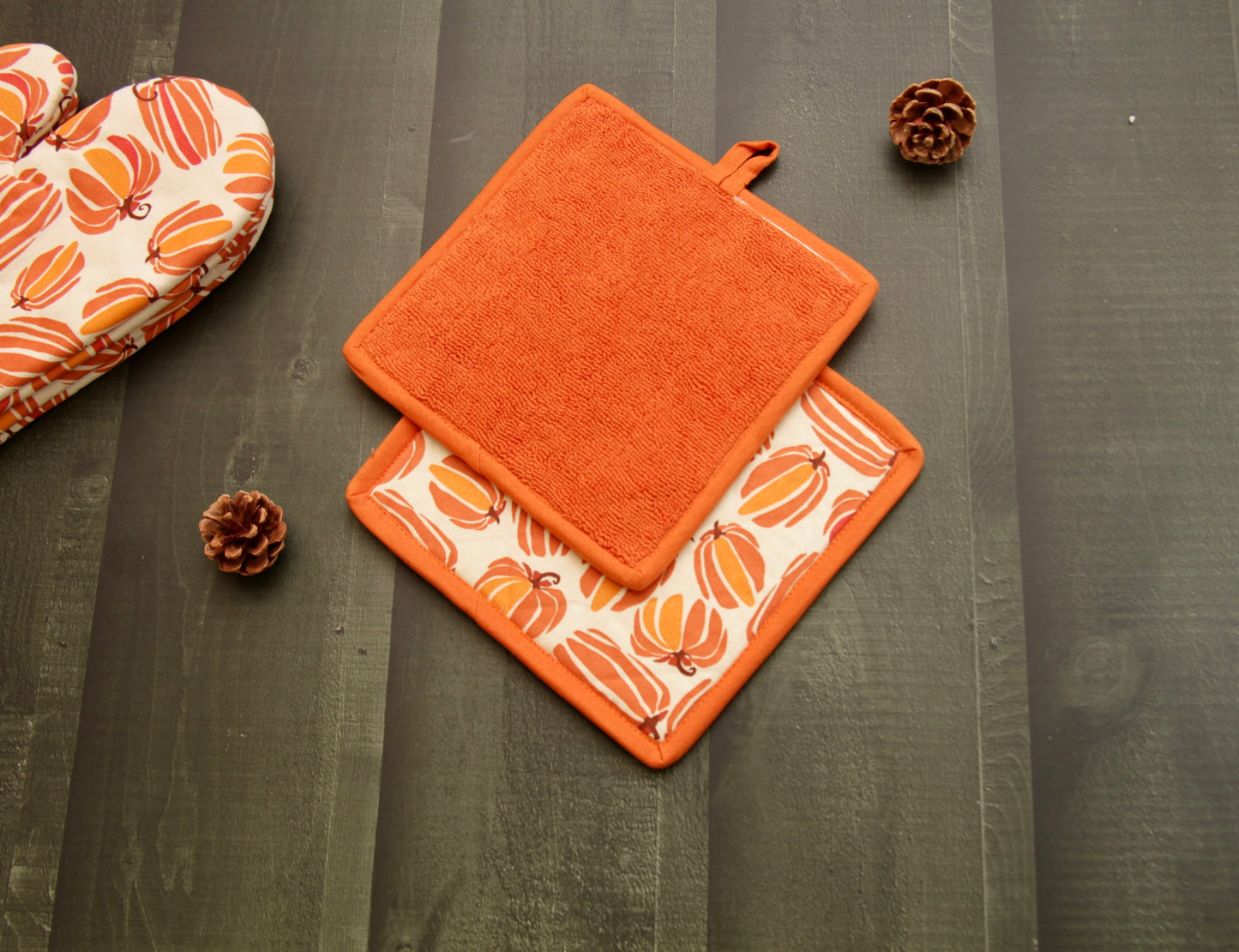 'Pumpkin' Pot Holder Set of 2