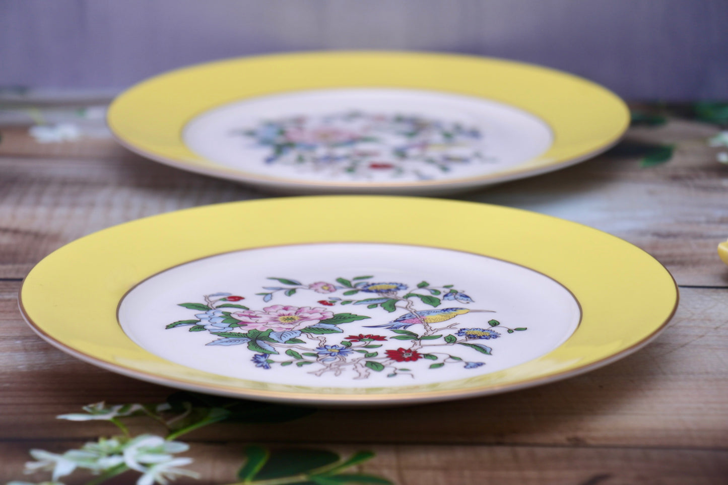 'Celine' Ceramic Dessert Plate, Yellow