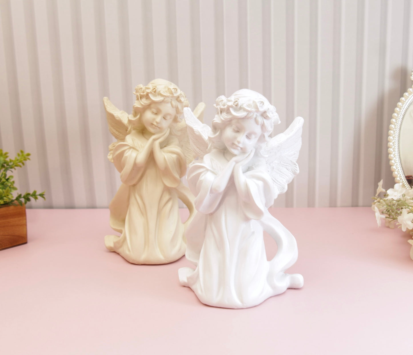 Ariel Angel Figurine - White