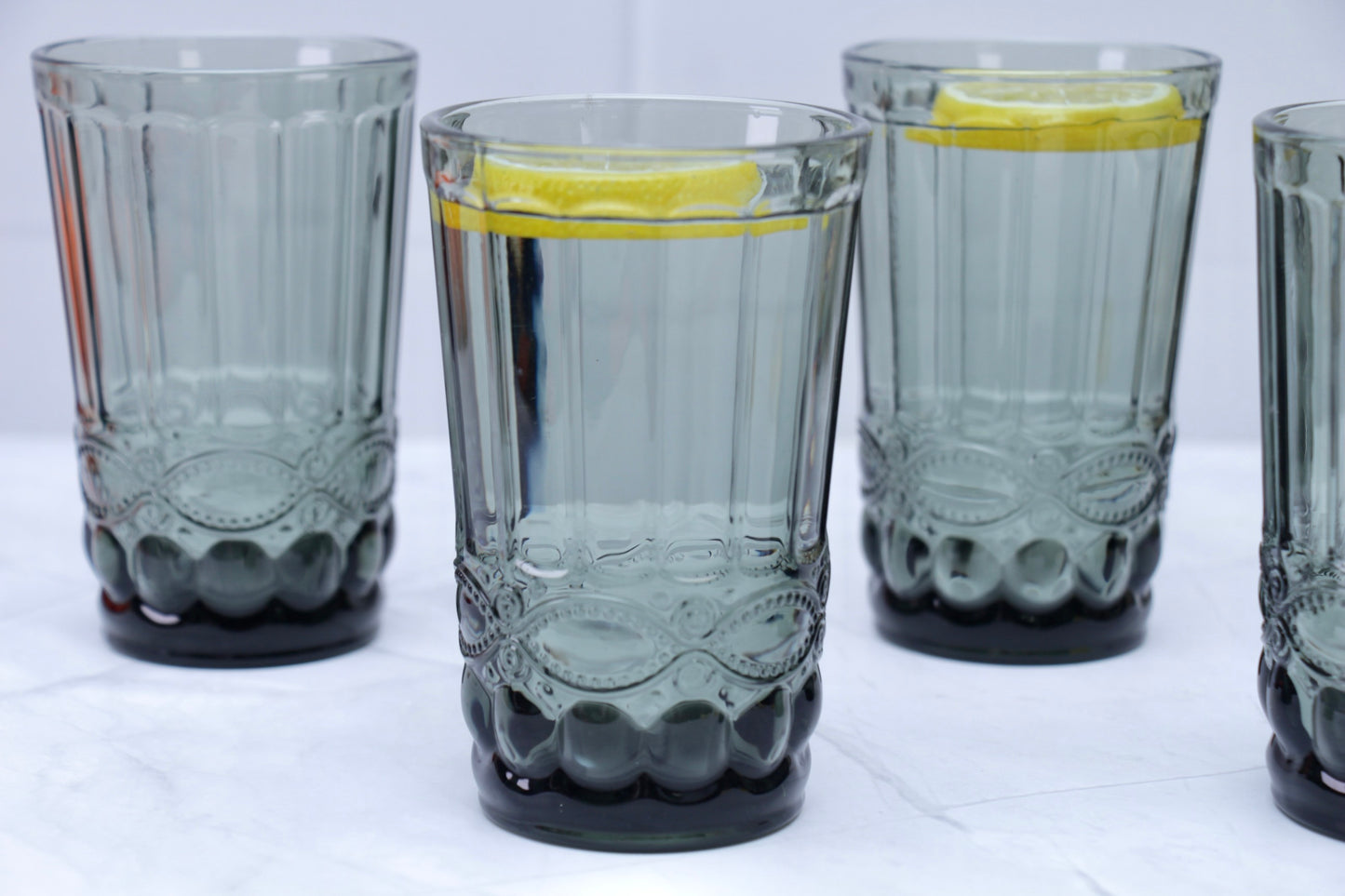 'Brooklyn' Glass Tumblers, Set Of 4 - Black