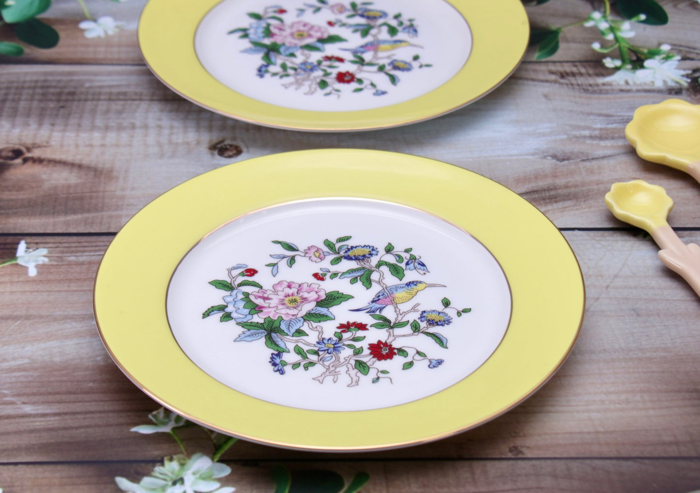 'Celine' Ceramic Dessert Plate, Yellow