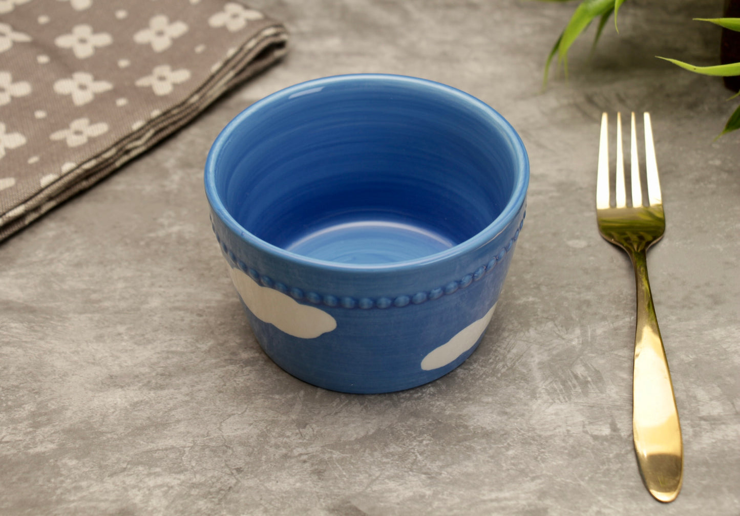 'Brooke' Ceramic Bowl - Blue