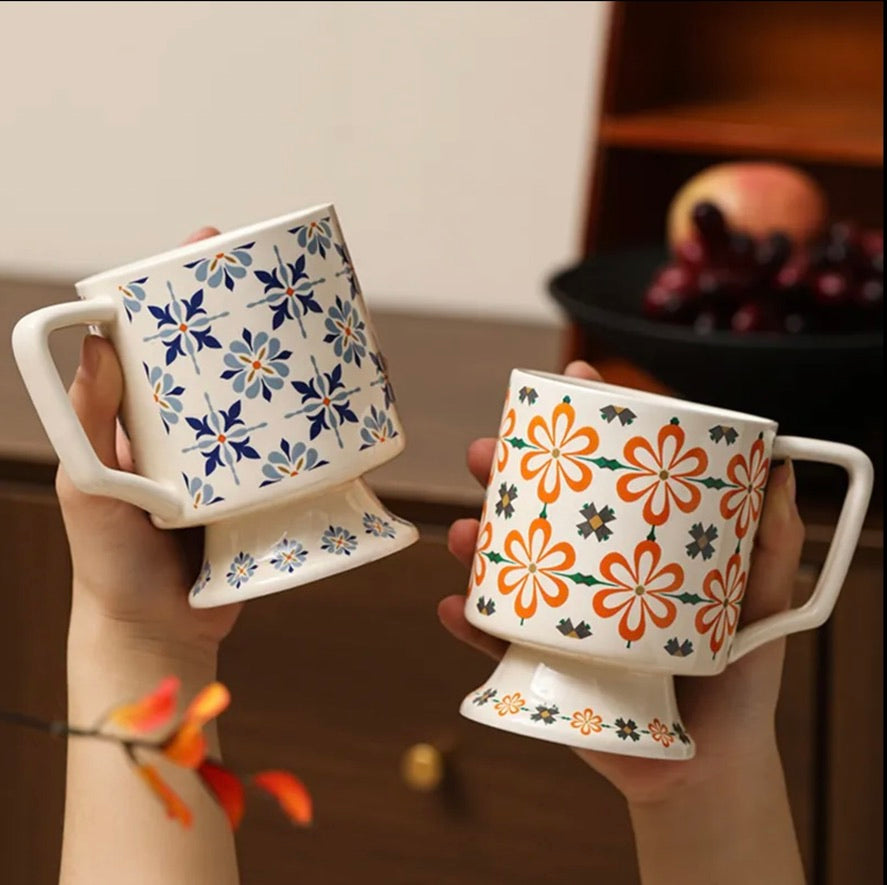 'Moroccan' Ceramic Coffee Mug, Orange
