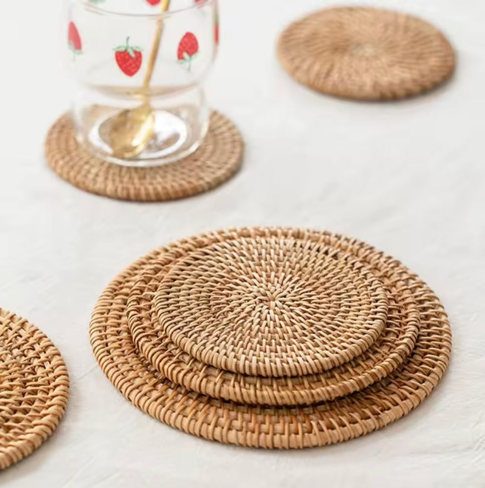 Rattan Placemats, Set of 2