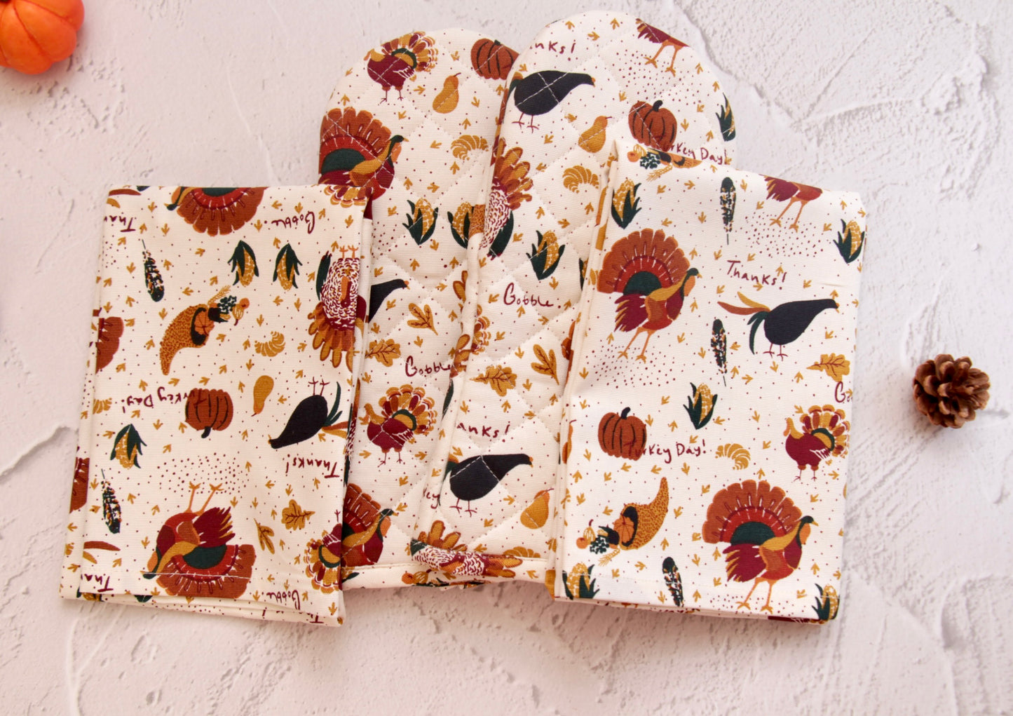 'Meadows' Printed Kitchen Towels, Set of 2