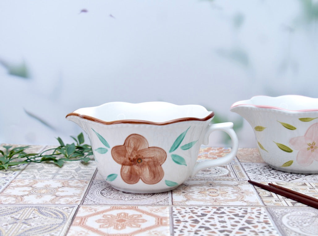 'Mabel' Ceramic Mixing Bowl, Brown