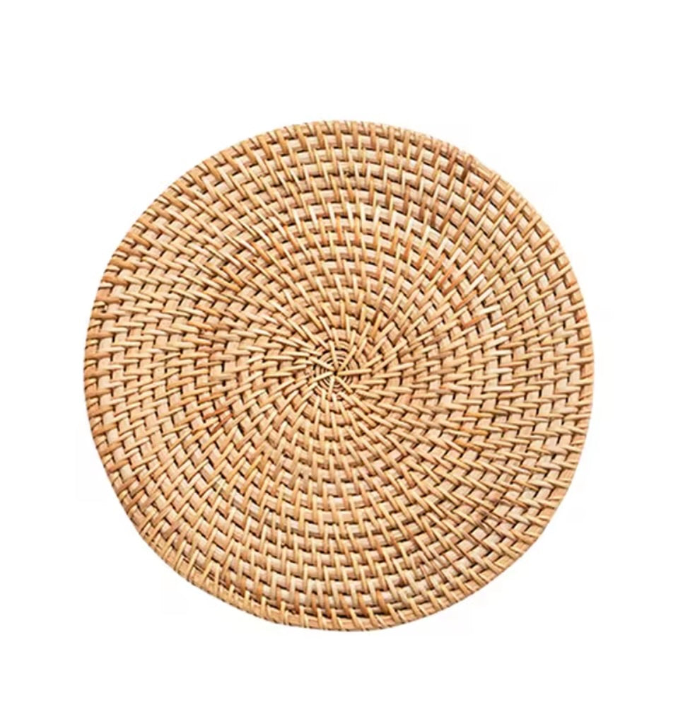 Rattan Placemats, Set of 2