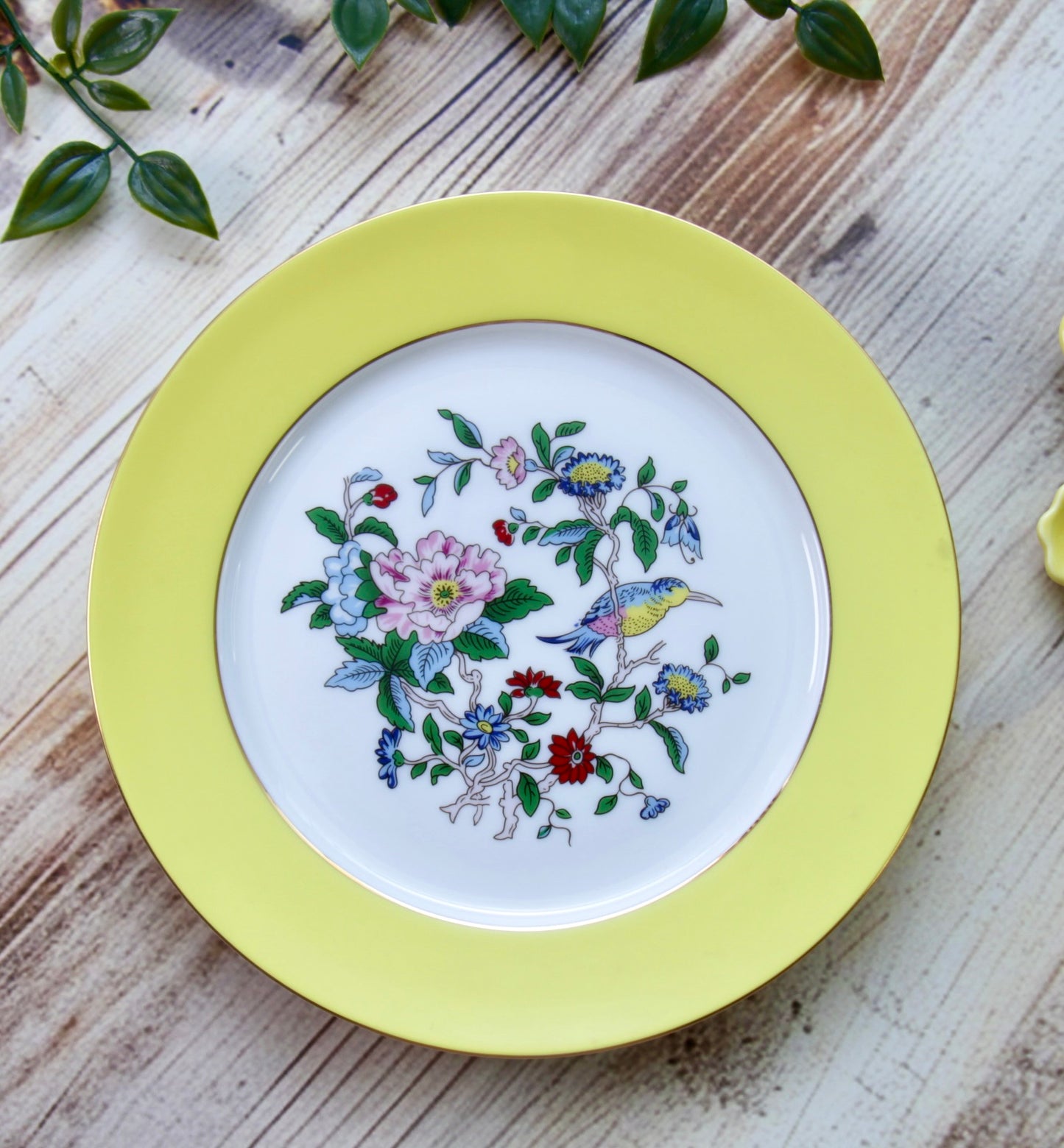 'Celine' Ceramic Dessert Plate, Yellow
