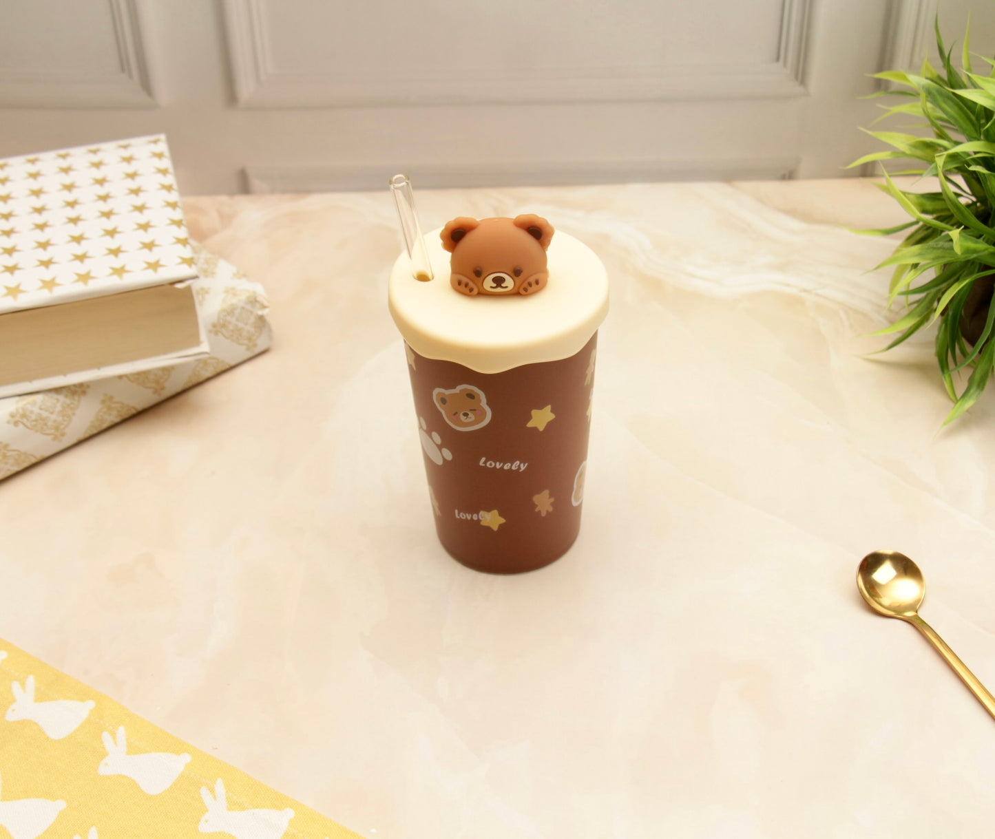 'Teddy' Ceramic Tumbler - Cocoa 2