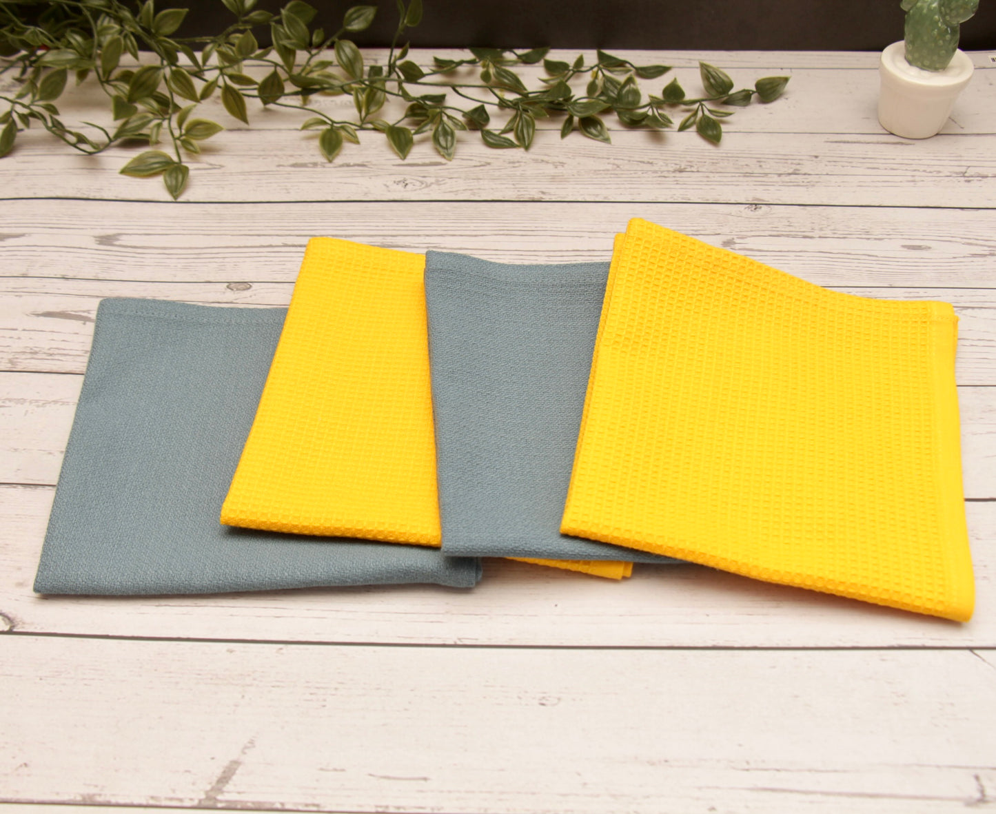 'Canary' Dish Cloth, Set of 4