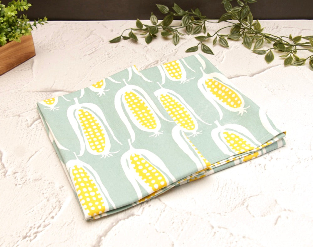 'Sweet Corn' Printed Kitchen Towels, Set of 2