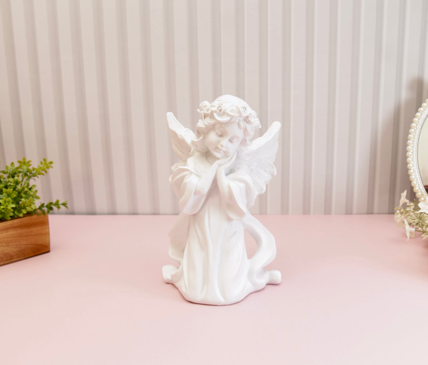 Ariel Angel Figurine - White