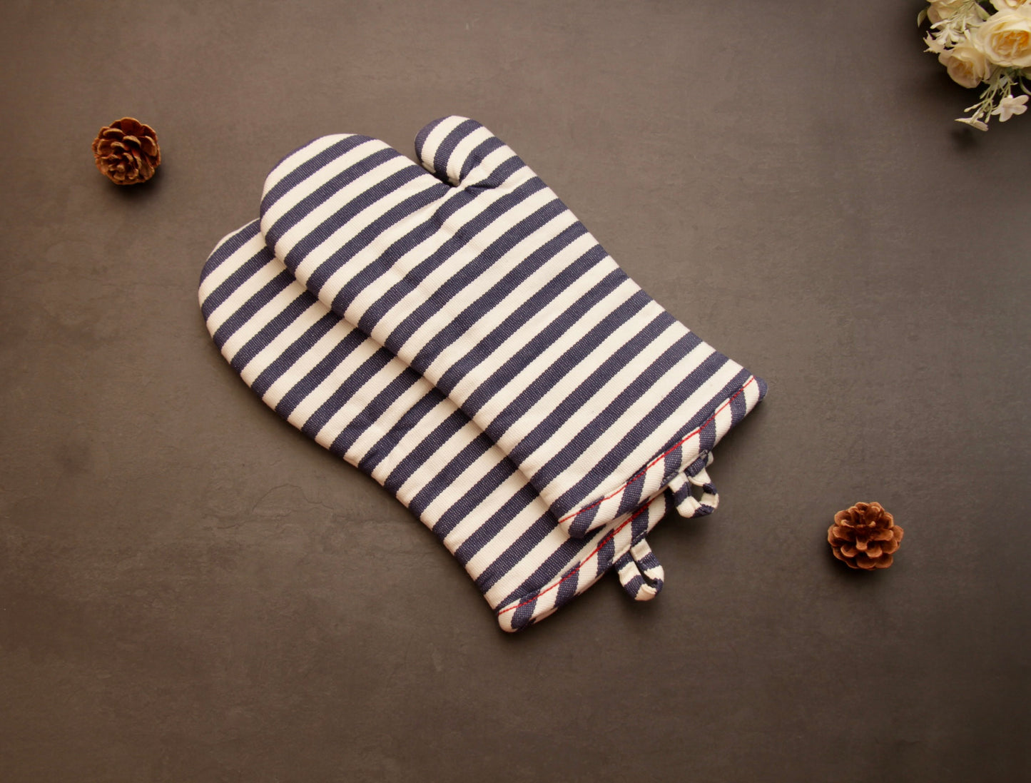 'Striped' Oven Mittens Set of 2