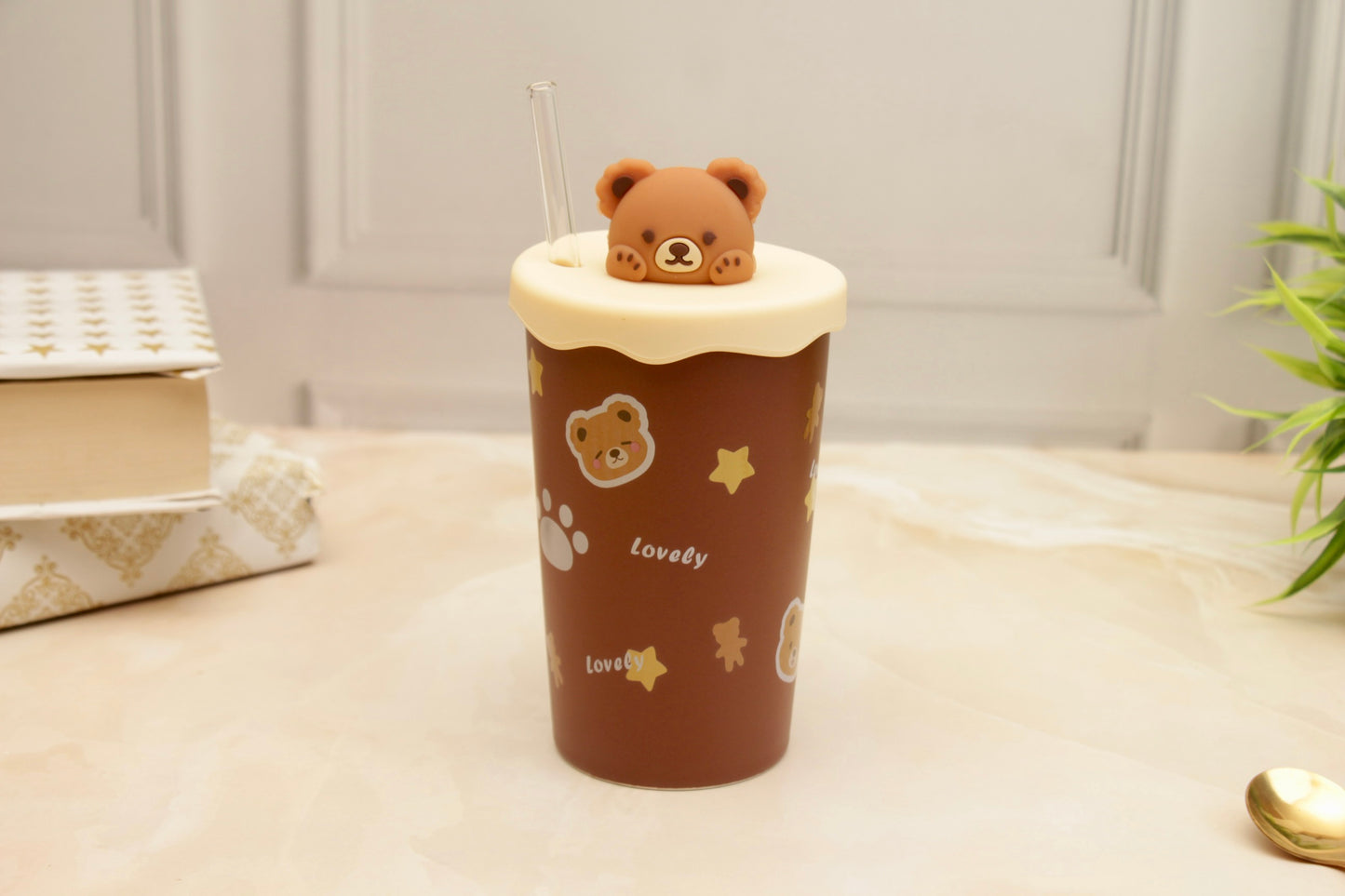 'Teddy' Ceramic Tumbler - Cocoa 2