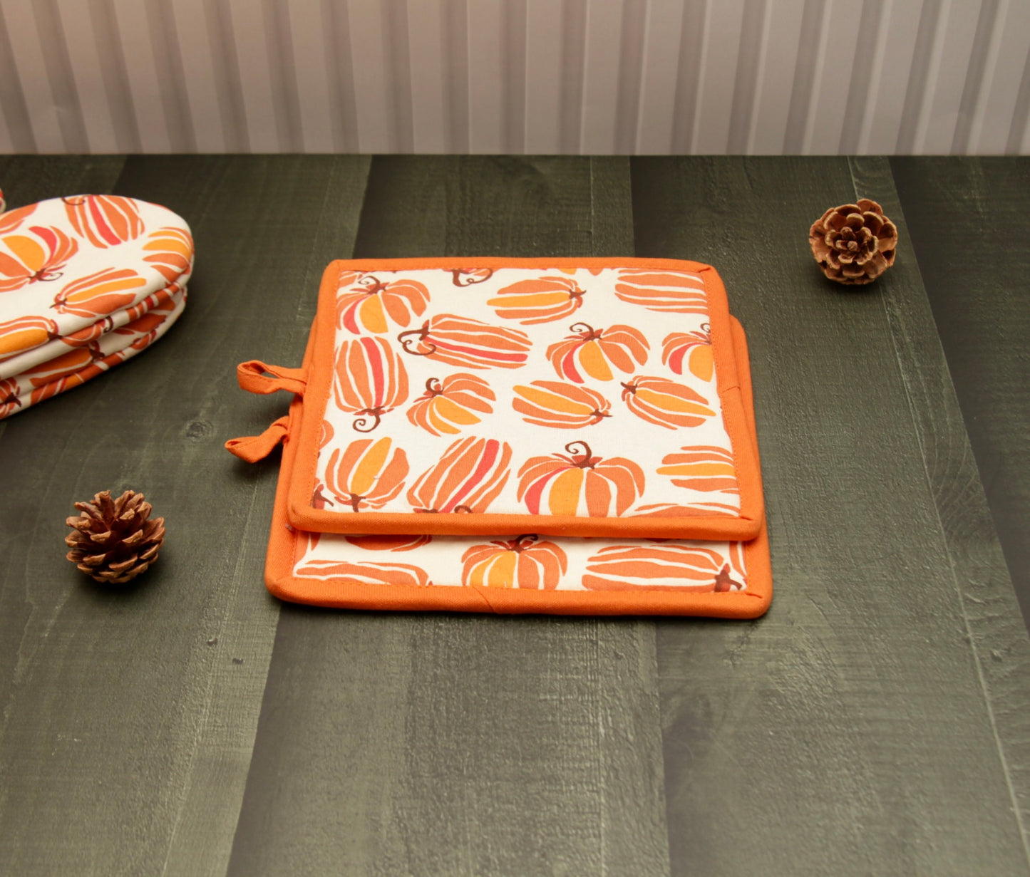 'Pumpkin' Pot Holder Set of 2