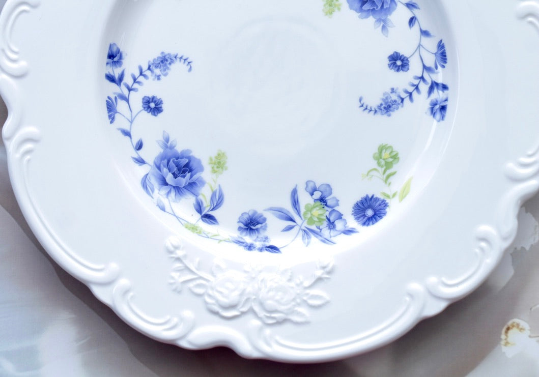 'Astrid' Ceramic Dinner Plate, Blue