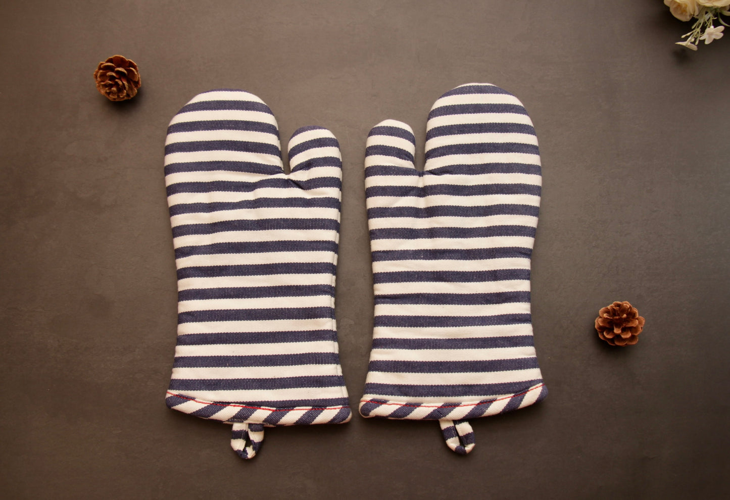 'Striped' Oven Mittens Set of 2