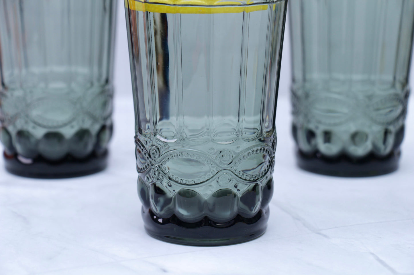 'Brooklyn' Glass Tumblers, Set Of 4 - Black