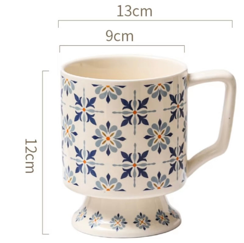 'Moroccan' Ceramic Coffee Mug, Blue