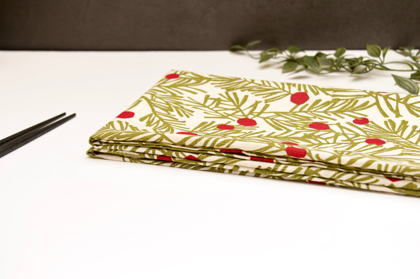 'Cherry' Printed Kitchen Towels, Set of 2