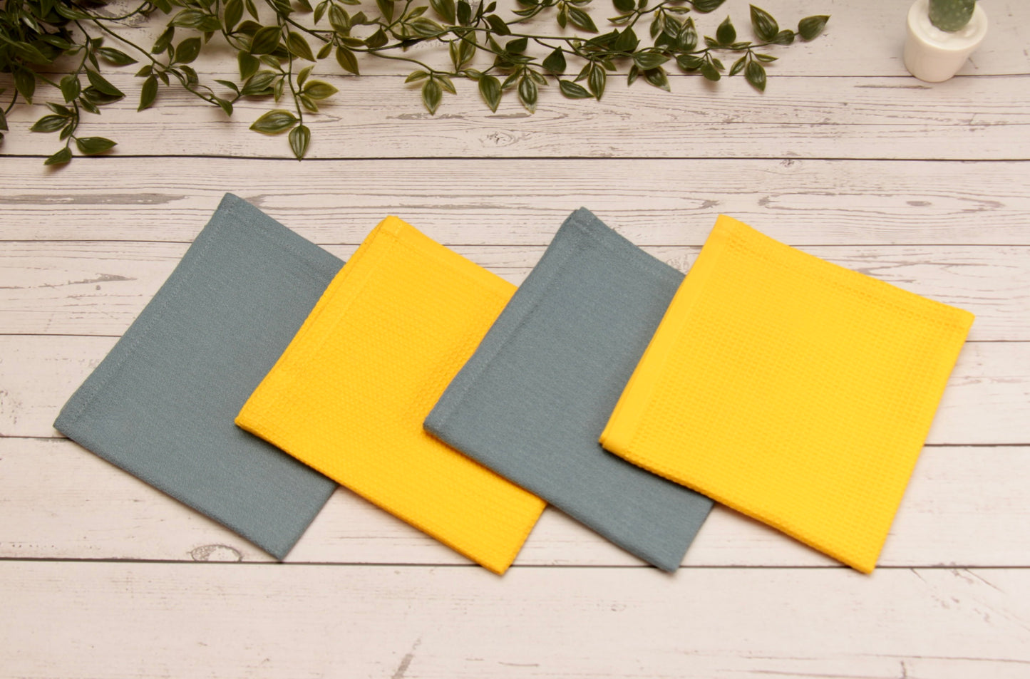 'Canary' Dish Cloth, Set of 4