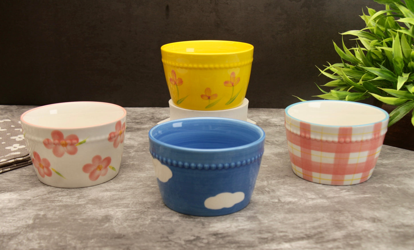 'Brooke' Ceramic Bowl - Blue