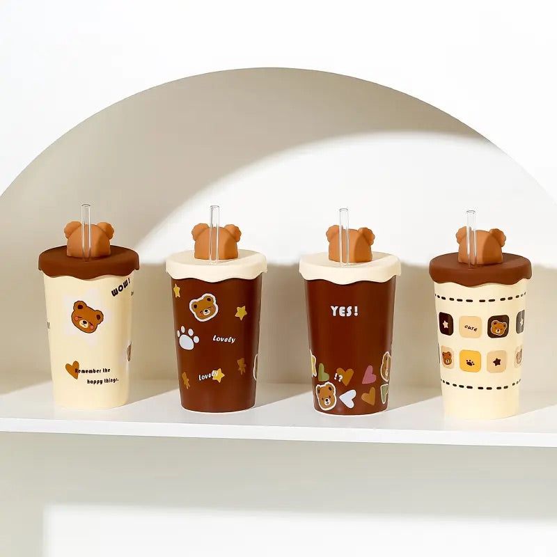 'Teddy' Ceramic Tumbler - Cocoa 2