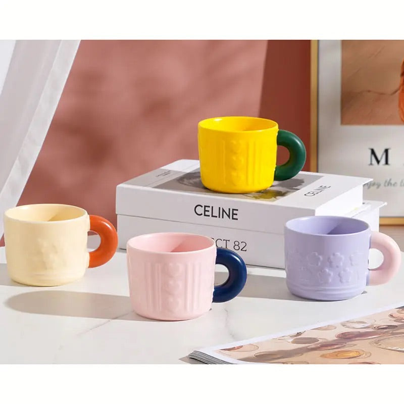 'Dawn' Ceramic Coffee Mug - Beige