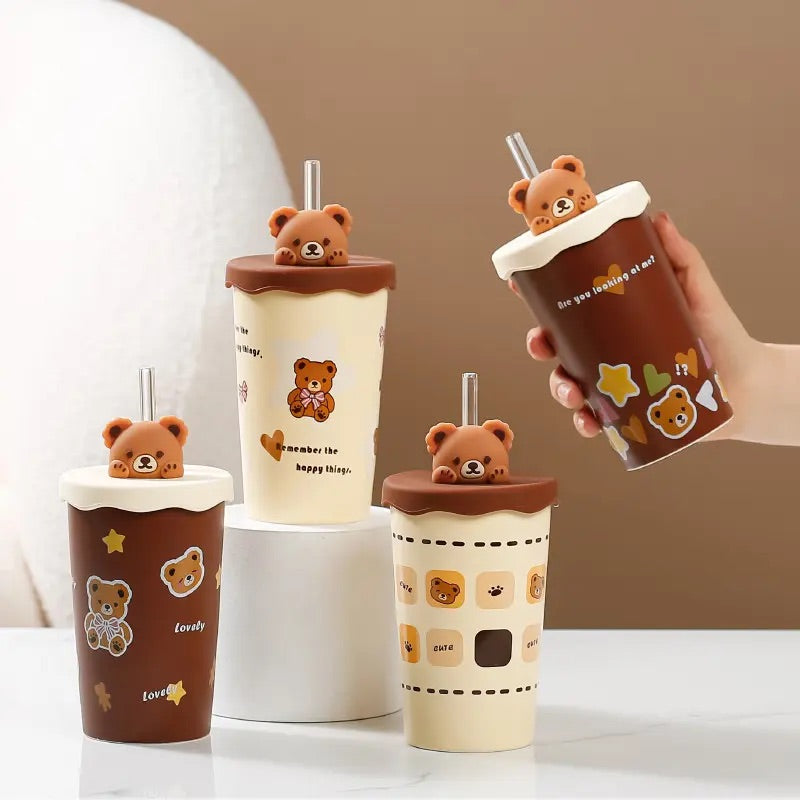 'Teddy' Ceramic Tumbler - Cocoa 2