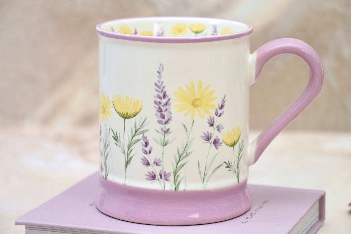 'Florence' Ceramic Coffee Mug, Lilac