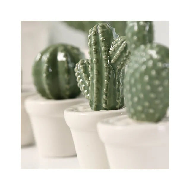 'Jade' Mini Ceramic Cactus Plant Decor