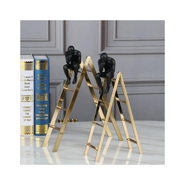 'Thinker on Ladder' Decor Figurine - Small