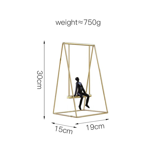 'Swinging Figurine' Decor Accents - Small